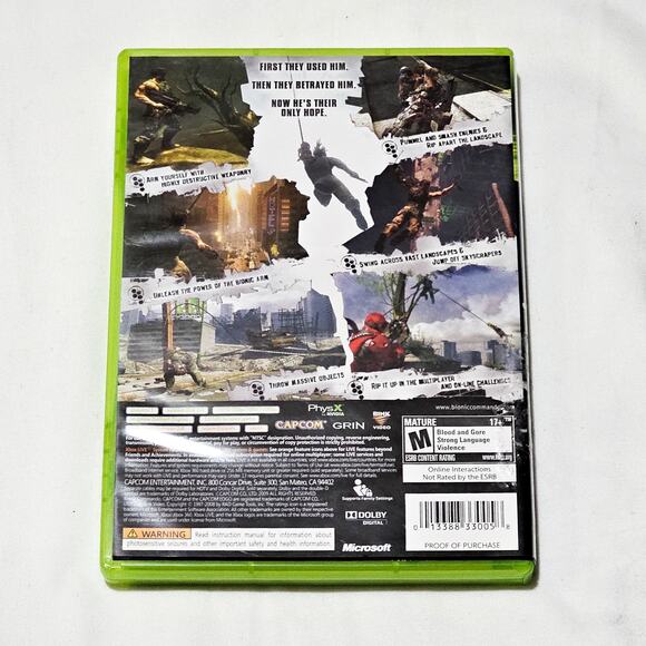 XBOX 360 Bionic Commando video game - Picture 2 of 4